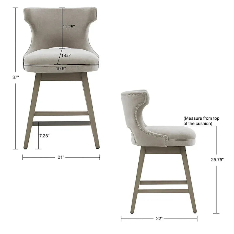 Taburete de mostrador giratorio 360 grados Madison Park Janet