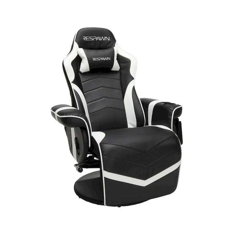 Sillón reclinable para videojuegos - Silla de juego reclinable con reposapiés