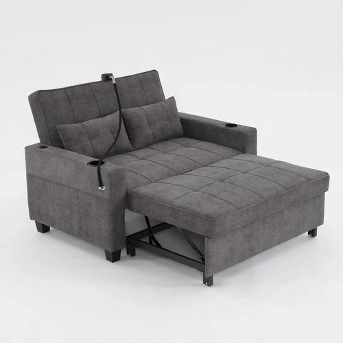 Sofá cama convertible 3 en 1 con puertos USB