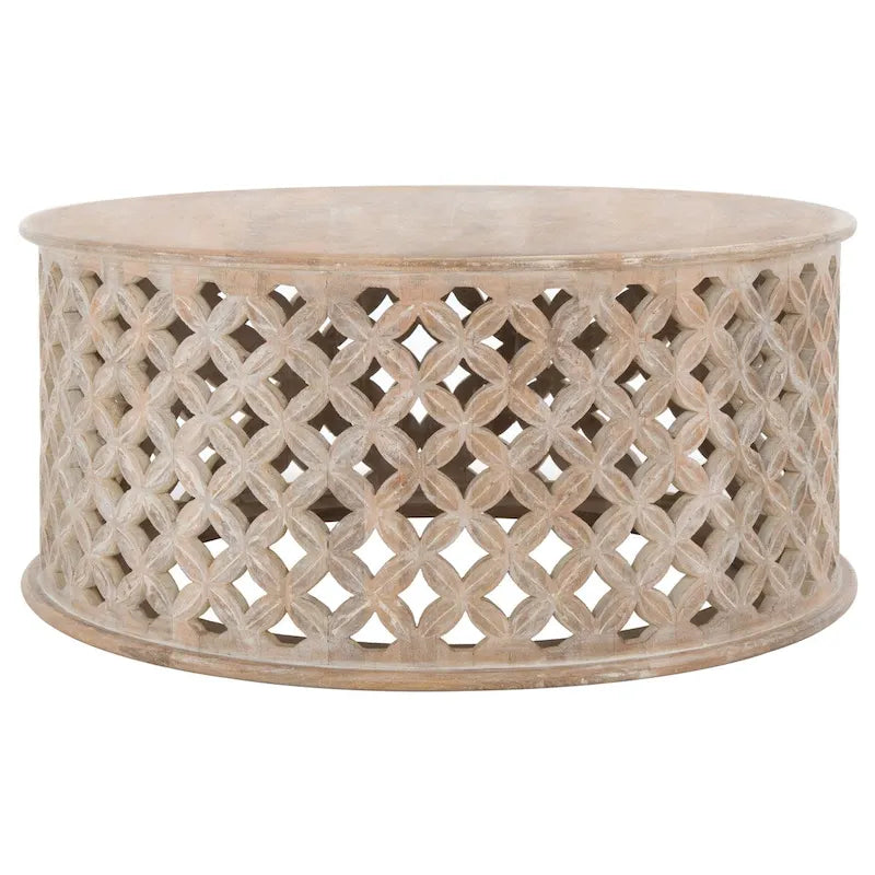 Mesa de centro redonda Antkea de SAFAVIEH - 35 L x 35 An x 16 Al - 35Anx35Fx16Al